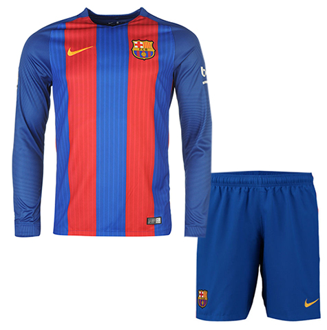 Kit Junior FC Barcelone Domicile 2016/17 ML