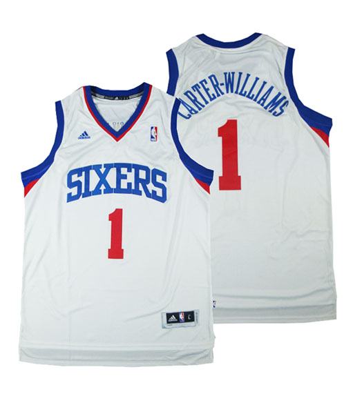 Michael Carter williams,Philadelphia 76ers-blanc