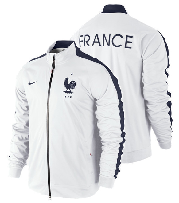 Veste France N98, WC 2014 - White(la fermeture éclair est blanch