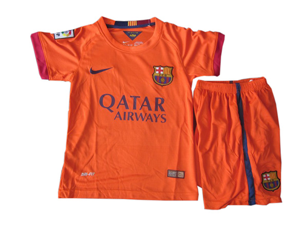 Kit Junior FC Barcelone Exterieur 2014/15