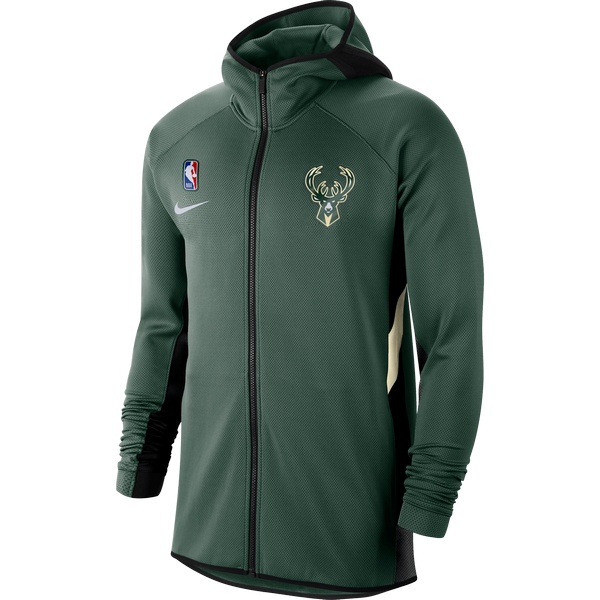 Veste zippé à capuche Milwaukee Bucks - Green