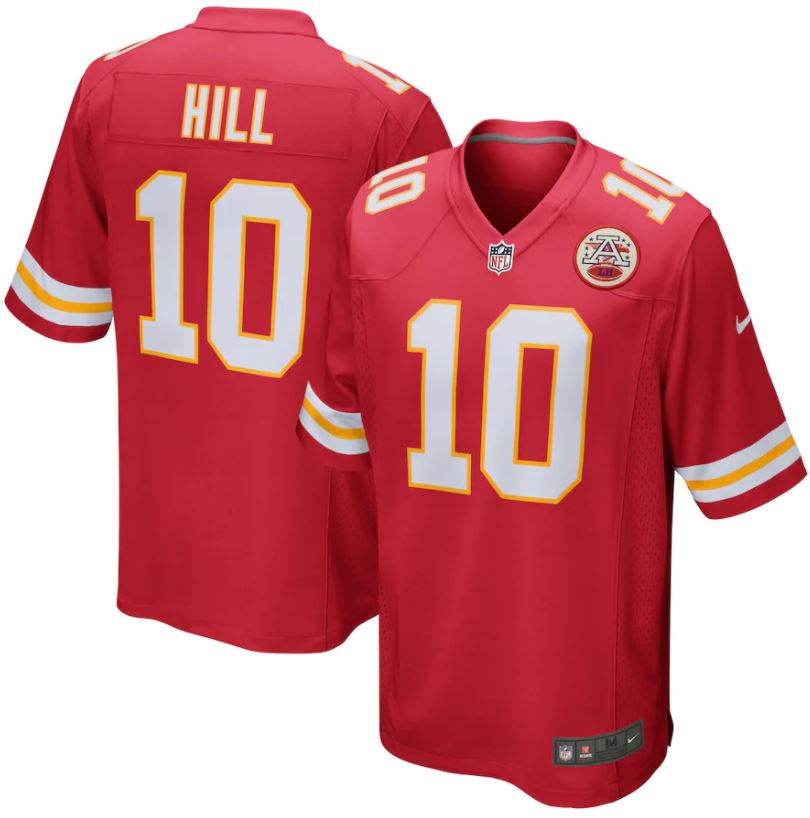 Tyreek Hill, Kansas City Chiefs - Red