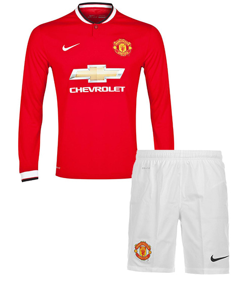 Kit Junior Manchester United Domicile ML 2014/15