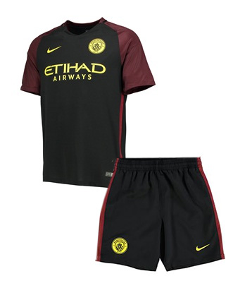 Kit Junior Manchester City Exterieur 2016/17