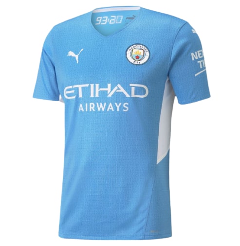 Maillot Manchester City Domicile 2021/22 - Authentic