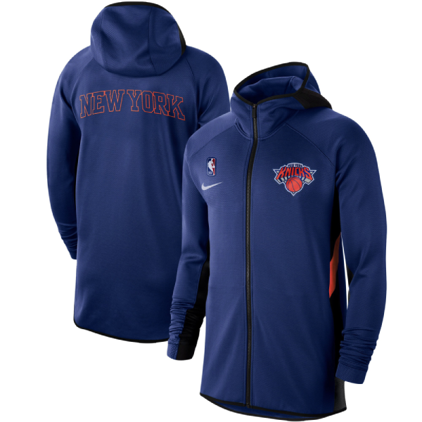 Veste zippé à capuche New York Knicks - Blue